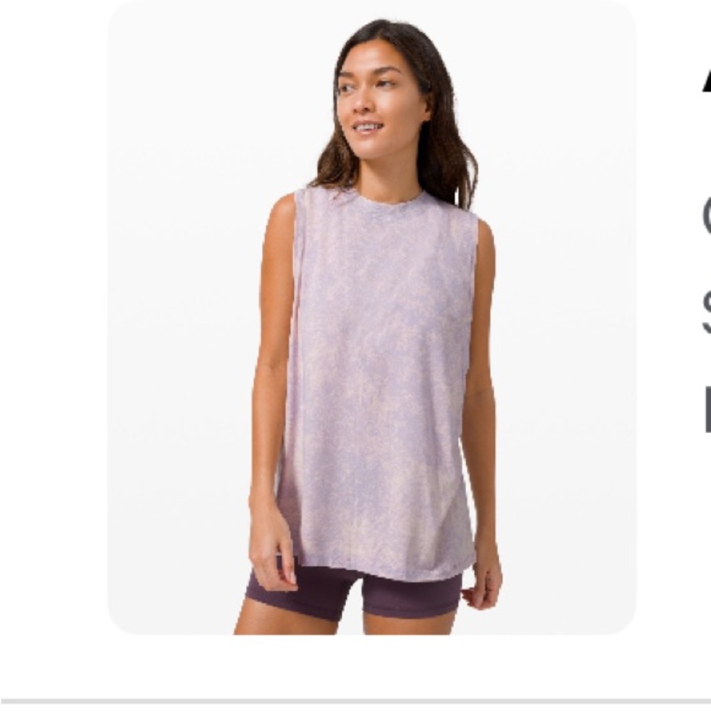 lululemon athletica Light Purple Muscle Tee